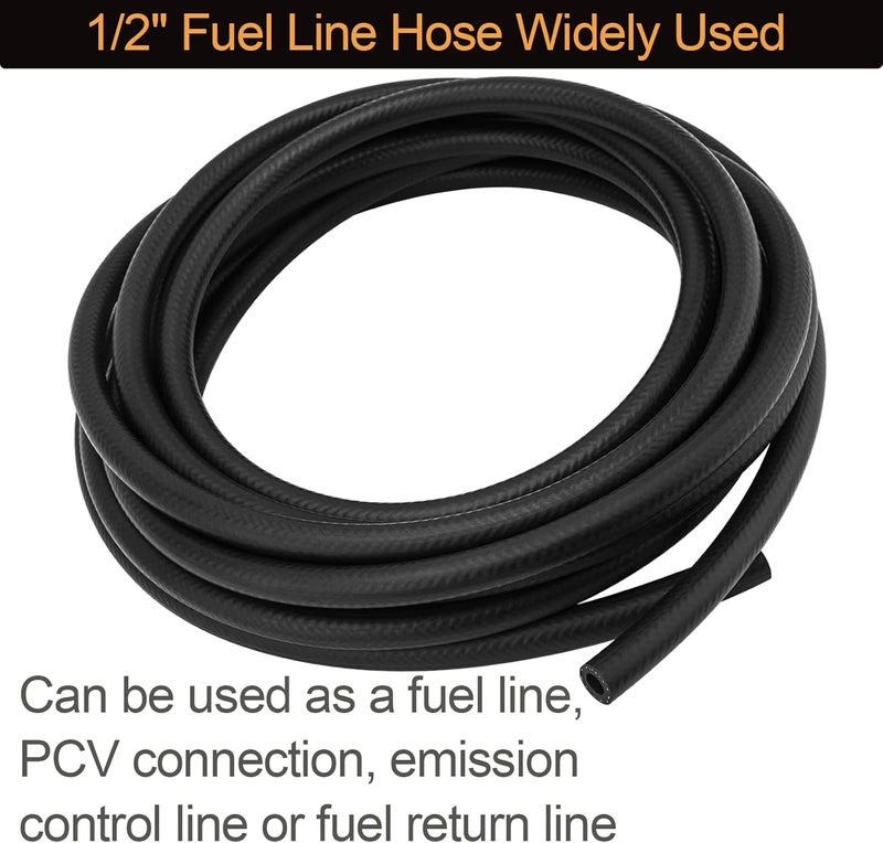 CMOOD 1/2" ID Fuel Line Hose SAE 30R7, 150 psi 10' Length Fuel Hose - Image 2